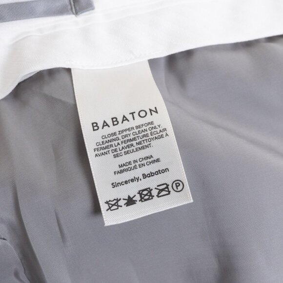 Aritzia Babaton Agency Pants High Waisted City Wool Twill Trousers Straight Gray - Picture 13 of 14